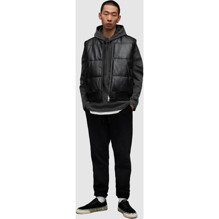 AllSaints Naro Puffer Jacket Black Maat: S | Bodywarmers Outlet | Heren | Zwart