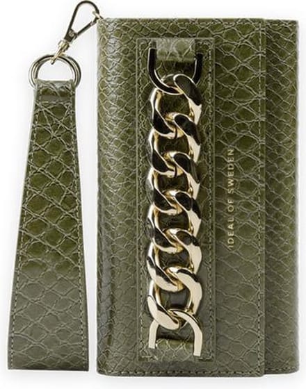 ideal of sweden studio clutch geschikt voor samsung galaxy s20 green snake