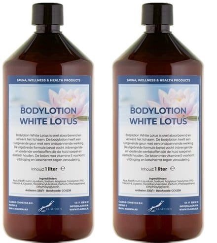 Bodylotion White Lotus 1 Liter - set van 2 stuks
