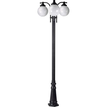 K.S. Verlichting Lantaarnpaal MADEIRA 3-lamps antraciet