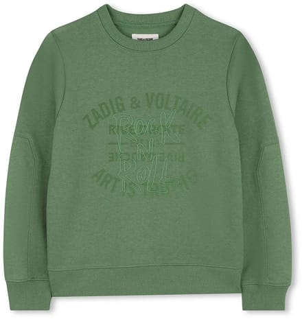 Zadig & Voltaire X60583 Sweatshirt Groen 8 Years Jongen