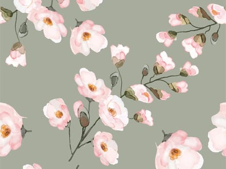 Vinyl | Vloerkleed vinyl | Blossom | 95x95 cm