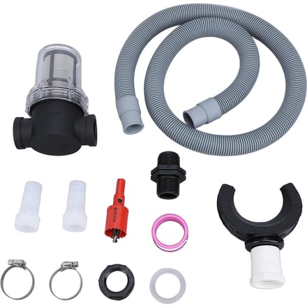 Regenton Aansluitset Dak Regenwateropvanger Regenton Omleider Met Filter Water gray