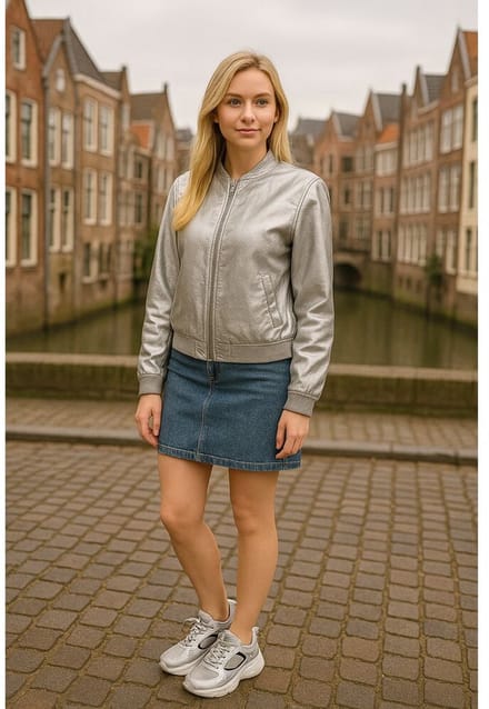 Adventure Sneaker Amsterdam Zilver Ademend High Soft Insole