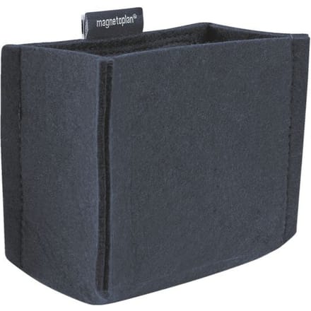 Magnetoplan magnetoTray ecoAware MEDIUM pennenbakje, donkerblauw vilt, magnetisch, 130 × 100 × 60 mm