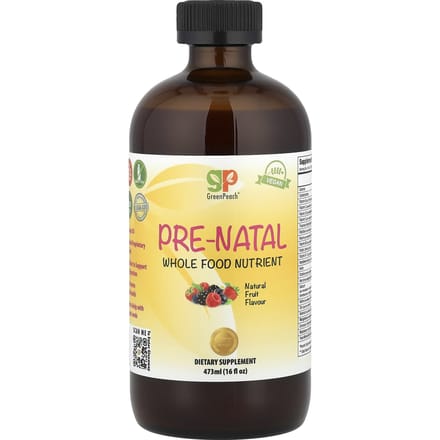 GreenPeach, Prenatal Use, Whole Food Nutrients, Natural Fruit, 16 fl oz (473 ml)