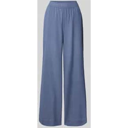Wide leg stoffen broek met elastische band, model 'Asaka'