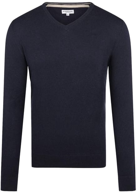 McGregor Trui Merinowol V-Hals Navy - Maat M - Heren - Pullovers