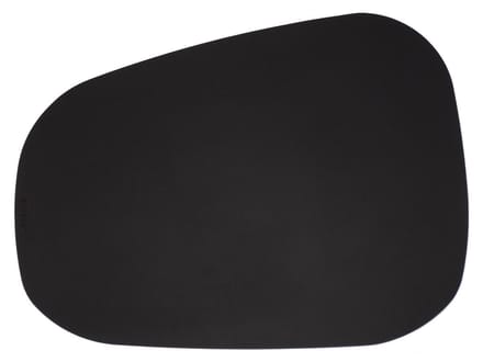 Leren bureau onderlegger PEBL 67x50 – Design desktop mat - Zwart leer