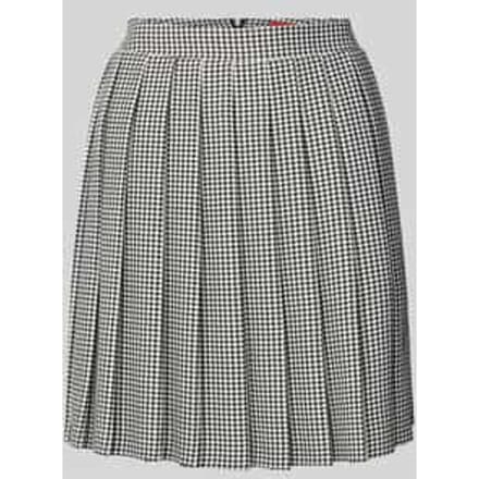 Geplooide minirok met vichy-motief, model 'RABALLI'