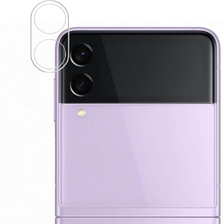 Camera Screenprotector geschikt voor Samsung Galaxy Z Flip 3 - Beschermglas Camera Screen Cover Glas