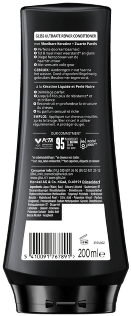 Gliss Kur - Conditioner - Ultimate Repair - 200ml