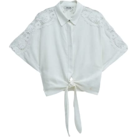 Linnen en kant blouse dames Salsa Jeans