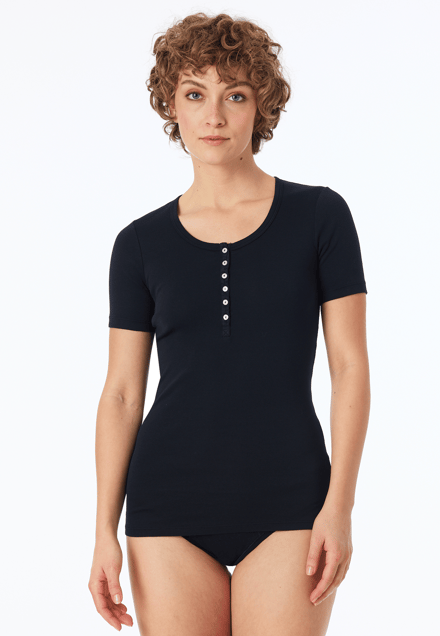 Zwart shirt met korte mouwen - Revival Berta 36
