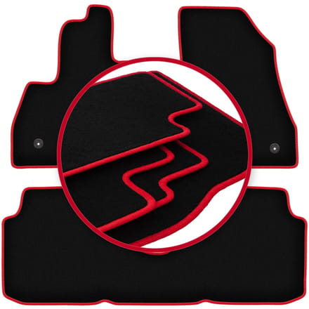 CARLUX-RED automatten voor: Fiat 500L minivan (2012-)