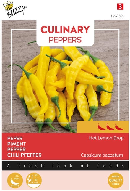 Buzzy Seeds Culinary Peppers Lemon Drop
