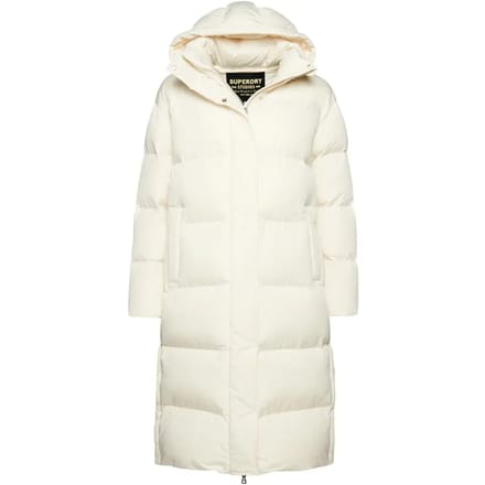 Superdry - Lange pufferjas met capuchon - Dames - Gewatteerde jassen
