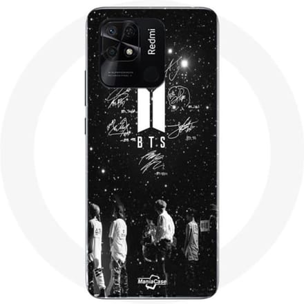 Coque - BTS - Xiaomi Redmi 10C - Souple - Noir - Membres BTS