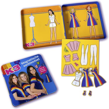 K3 - Magnetische aankleedset - Met 30 aankleedstukken