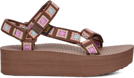 Teva FLATFORM UNIVERSAL CROCHET - Dames Sandalen - Bruin/Roze - Maat 36