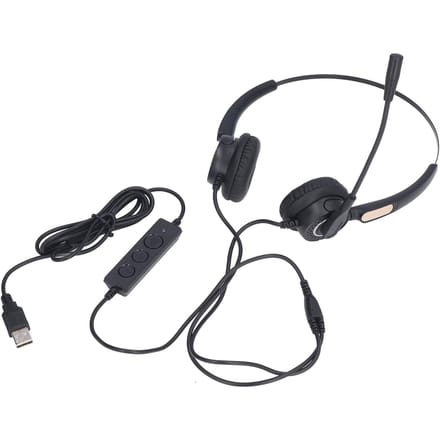 Bedrade Telefoon Headset Ruisonderdrukking Ergonomisch Verstelbare Volumeregeling USB Computer Headset