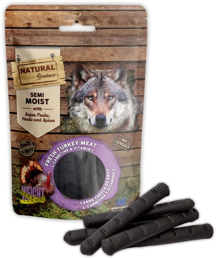 Natural Greatness Sticks - Hypoallergene Graanvrije Hondensnack - Gewicht Ondersteuning 150g