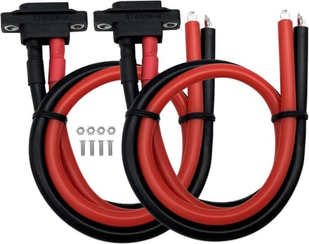 2 Stuks XT60 Paneelmontage Stekker met Kabel 12AWG voor RC Drones