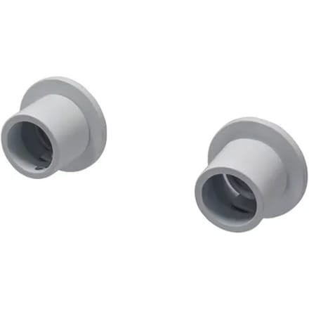 Decomode Gordijnroedesteunen Idd Strak - Mat Wit - Metaal - Diam. 28mm - 2 Stuks
