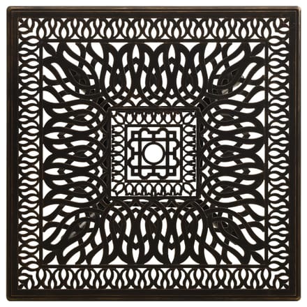 vidaXL - Tuintafel - 90x90x73 - cm - gietaluminium - bronskleurig