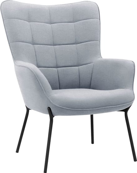 Boris - Loungestoel Licht Grijs Flavio (99 x 73 x 80 cm)