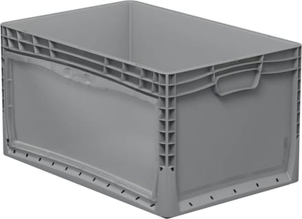 Eurobox met deur 60x40x32 cm grijs