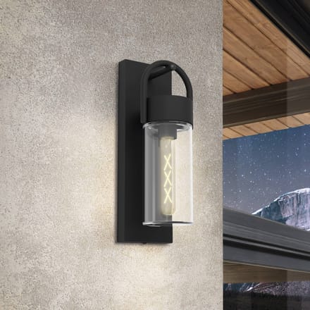 EGLO Carraro Wandlamp Buiten - E27 - 38 cm - Zwart