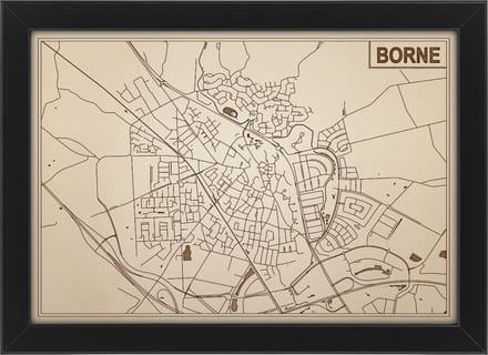 Decoratief Beeld - Houten Van Borne - Hout - Bekroned - Bruin - 21 X 30 Cm
