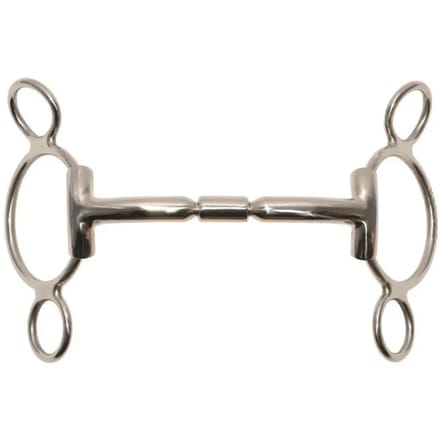 3 of 4 rings bit voor rechte paarden Metalab
