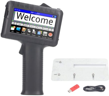 Dailygoody - Draagbare handprinter - Streepjescode en labelprinter - 4,3 inch touchscreen - Sneldrogende inkjet - Meertalige ondersteuning - Handig vo