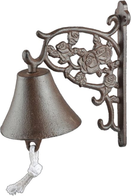 Esschert Design Deurbel Rozen 17,2 X 19,1 Cm Gietijzer Bruin