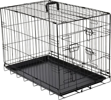 Adori Bench 2-Deurs Zwart - Hondenbench - 62x44x50 cm
