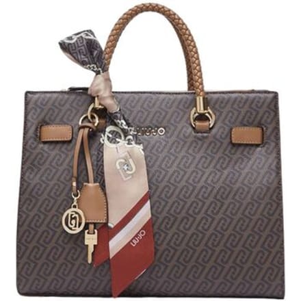 LIU JO handtas schoudertas Manh Tote Bag Suede bruine