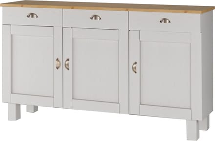 Toscana-Dressoir - Wit/Honing