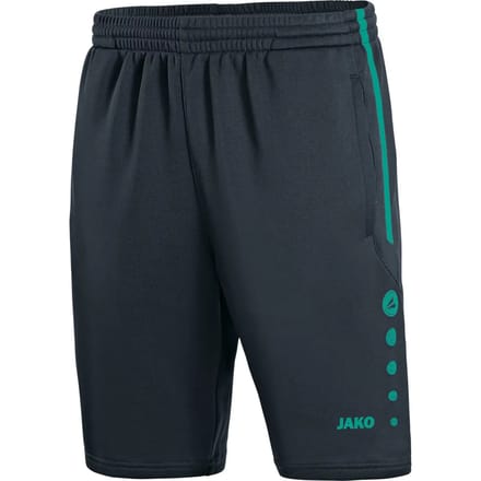 Jako Active Trainingsshort Kinderen - Turkoois / Antraciet | Maat: 128