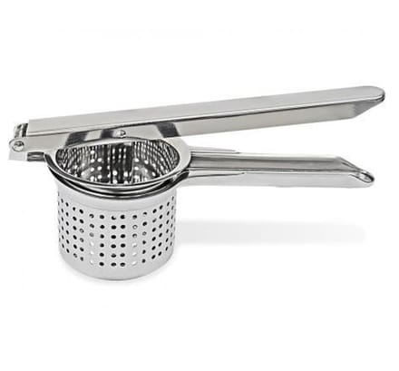 Aardappelpers - RVS - Zilver - 25cm x Ø 8 cm