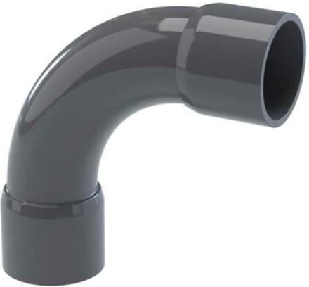 Druk PVC bocht 90gr - 32mm - 10 bar