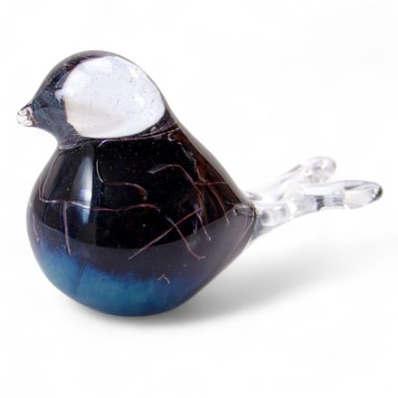 Loranto - Mini Urn Vogel Zwarte Linea - Vogel Urn - Kleine luxe urnen