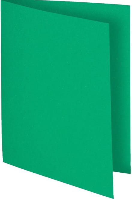 Exacompta 5x FLASH 220 Pak van 100 mappen -100%gerecycleerd - 24x32cm - Groen - 160004E