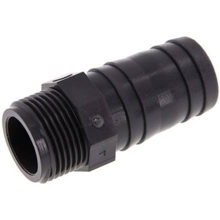 32 mm & G1'' PVC-U Slangpilaar buitendraad 80mm EN 1452-3 [5 Stuks]
