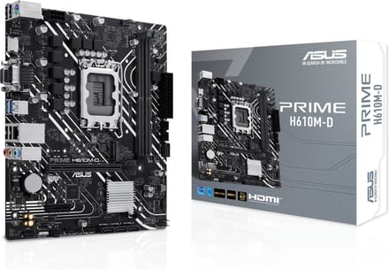 ASUS PRIME H610M-D Moederbord - Intel H610 - Intel LGA1700 - DDR5 RAM - Micro-ATX