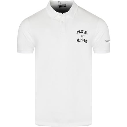 Plein Sport Poloshirt Met Klein Logo, Wit