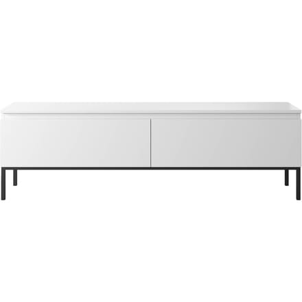 Selsey Bemmi - TV-meubel, wit met zwart metalen frame, 150 cm