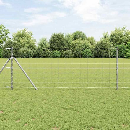 vidaXL Grond Fix Gelast Draadhek 25 x 0,8 m Gegalvaniseerd staal Mesh