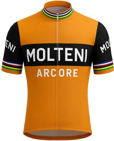 Retro Wielershirt Molteni Oranje - Gruppo Sportivo - 5XL